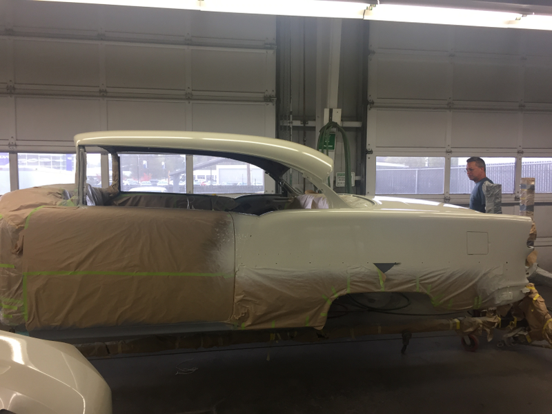 Illustration for article titled 1955 Chevy Bel Air Project Update- Body in full color!